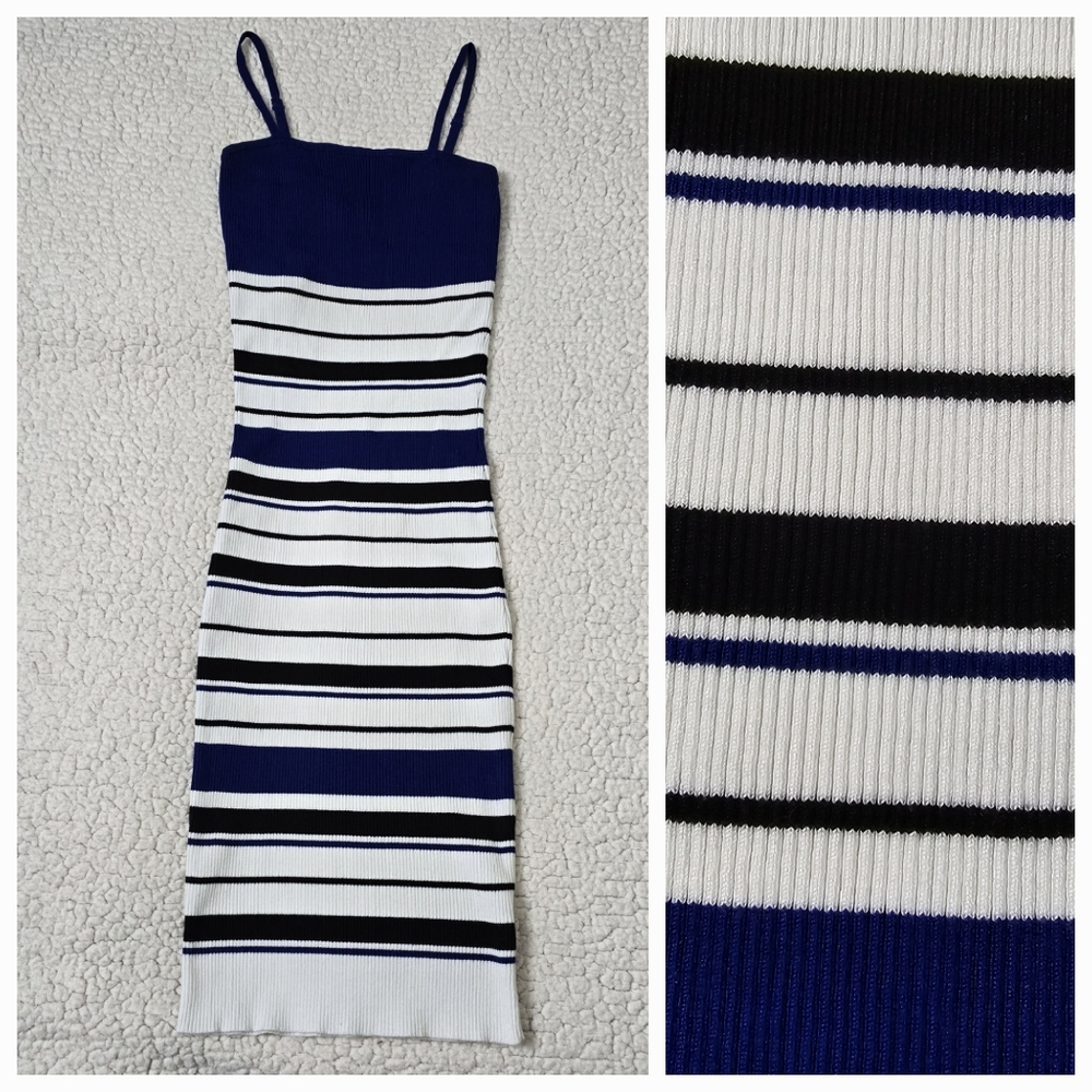 Active USA Knit Dress Size S Stripes